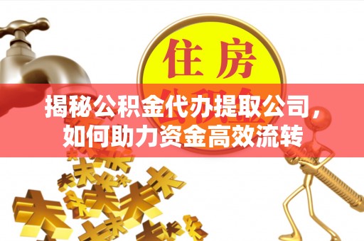 代县揭秘公积金代办提取公司，如何助力资金高效流转