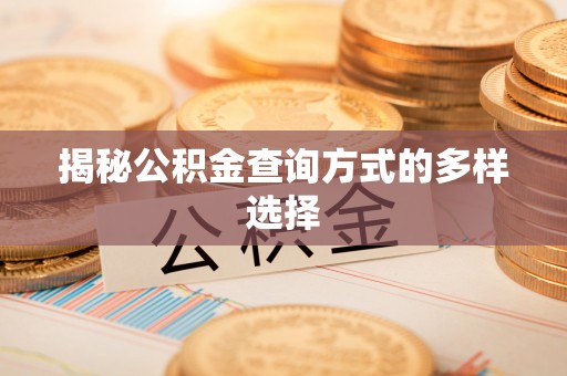 代县揭秘公积金查询方式的多样选择